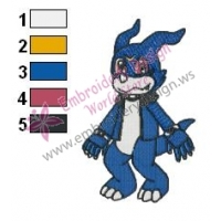 Digimon Veemon Embroidery Design